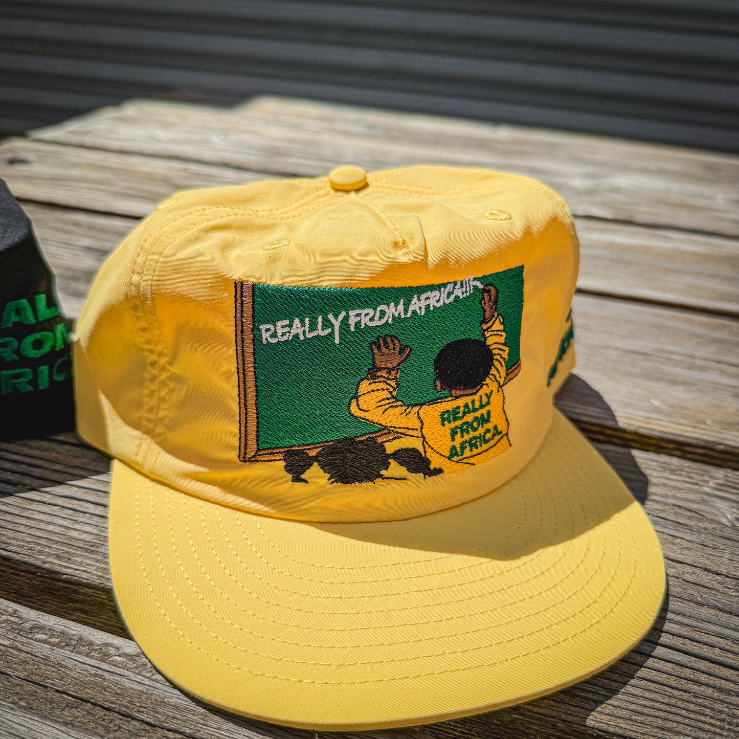 RFA: ‘Chalkboard’ Nylon Hat – Dakar Yellow