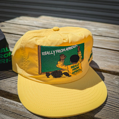 RFA: ‘Chalkboard’ Nylon Hat – Dakar Yellow